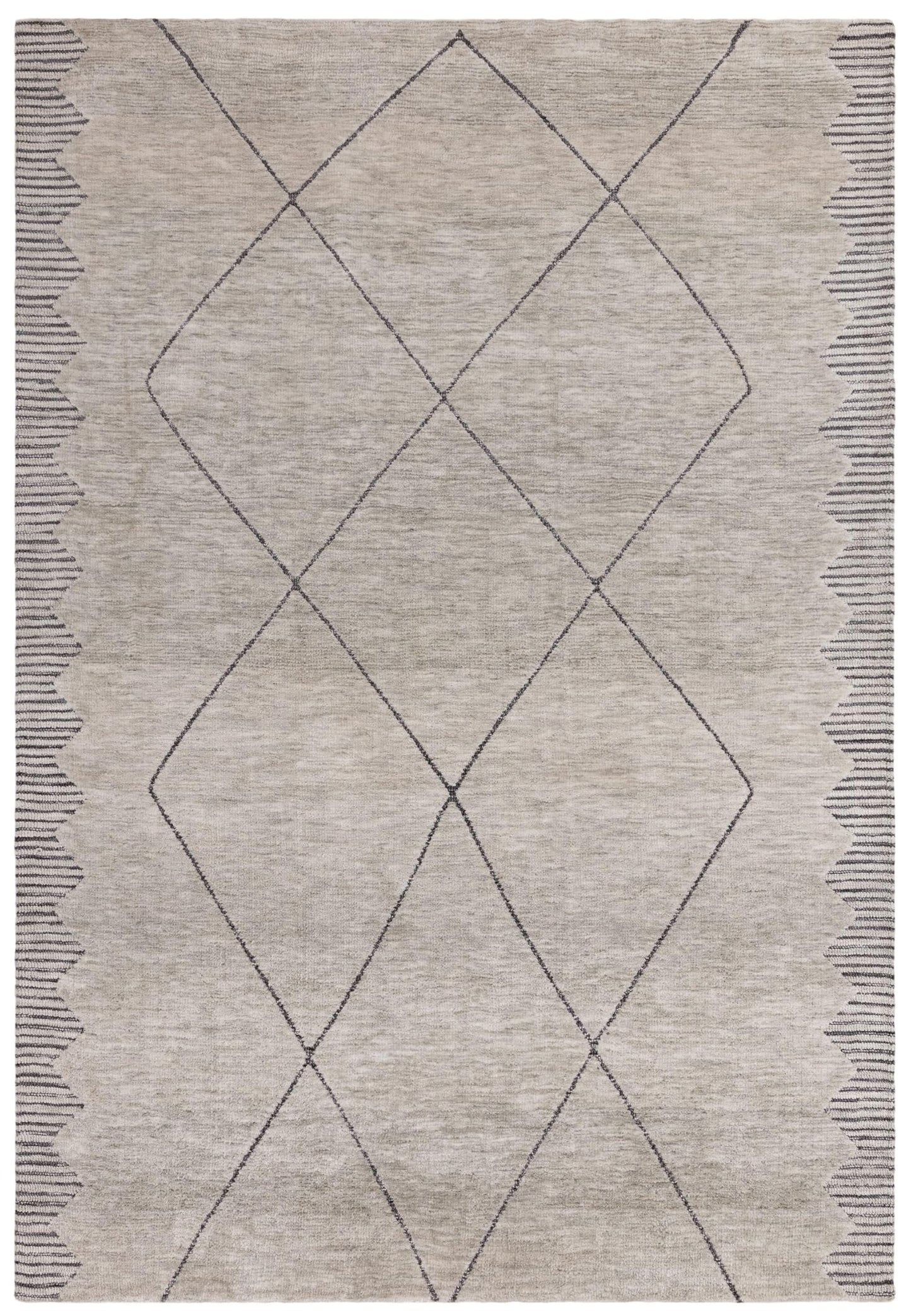 Mason Diamond Rug for Living Room Bedroom Carpet Moroccan Tribal Bohomian Scandi Look Silky Soft Rug