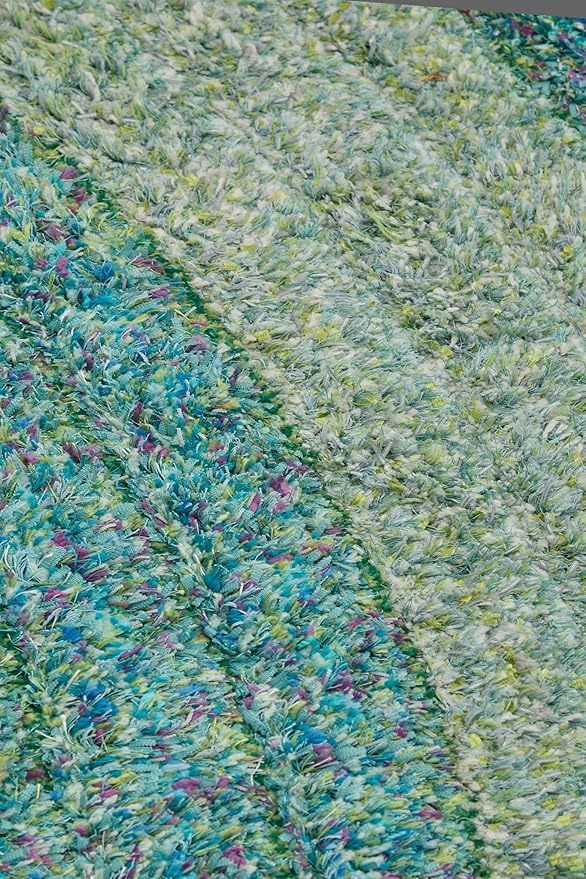 Lena Wave 3D Shaggy Rug – Blue – 160x230 cm Soft Plush High Pile Carpet