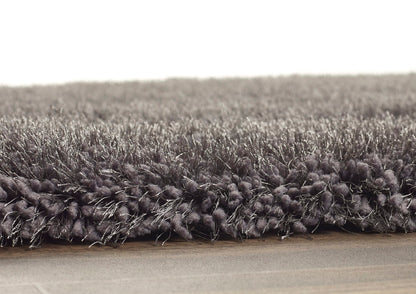 Hochfloriger Flurteppich für Schlafzimmer, Wohnzimmer, Nachttisch, flauschig, hochwertig, luxuriös, handgetuftet, seidig, einfarbig, weich, dicker Flor, fusselfrei, 67 x 200 cm (2'3" x 6'7")