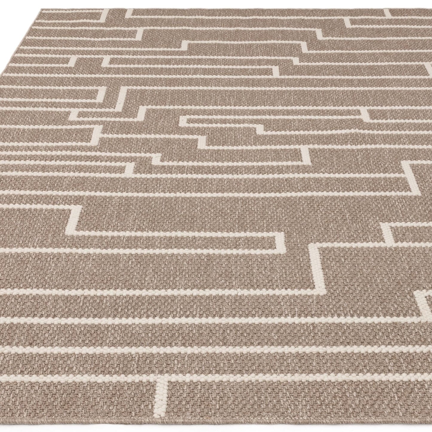 Modern Camber Rug for Living Room, Bedroom, Dining Room, Lounge Flatweave High Traffic Durable Natural Textured