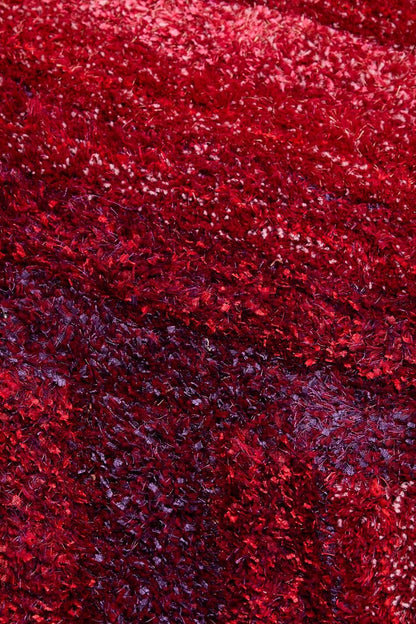 Wave 3D Shaggy Teppich – Fuchsia – 160x230 cm Weicher Plüsch Hochflor Teppich