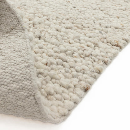 Adler Hand Woven Boucle Wool Ivory Rug – Natural & Sustainable Luxury