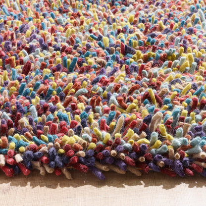 Origins Rocks Thick Tubular Pile Shaggy Rug Living Room Bedroom Hand Woven Soft Fluffy Luxurious Wool Area Rug