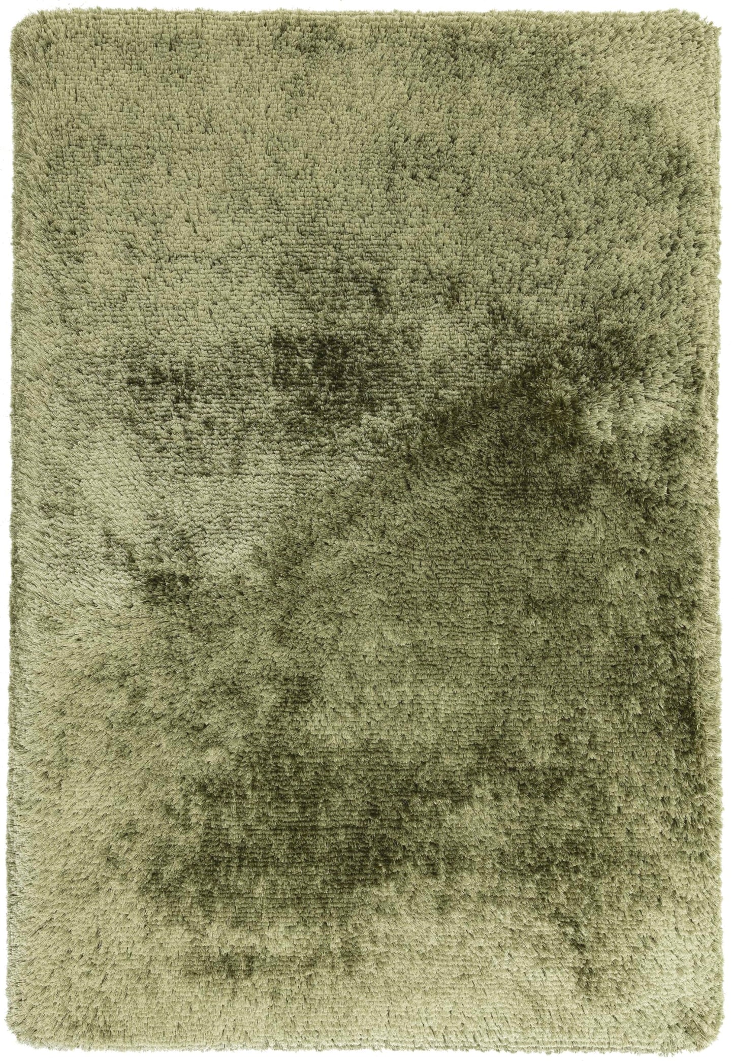 Plüschiger Shaggy-Teppich für Wohnzimmer und Schlafzimmer, Hochflor, dick, flauschig, handgefertigt, fusselfrei, seidig, schimmernd, glänzend, einfarbig, Hochflor-Teppich