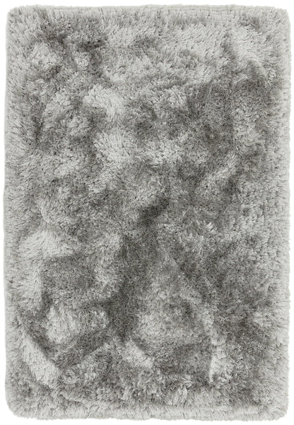 Plüschiger Shaggy-Teppich für Wohnzimmer und Schlafzimmer, Hochflor, dick, flauschig, handgefertigt, fusselfrei, seidig, schimmernd, glänzend, einfarbig, Hochflor-Teppich