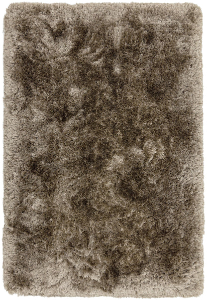 Plüschiger Shaggy-Teppich für Wohnzimmer und Schlafzimmer, Hochflor, dick, flauschig, handgefertigt, fusselfrei, seidig, schimmernd, glänzend, einfarbig, Hochflor-Teppich