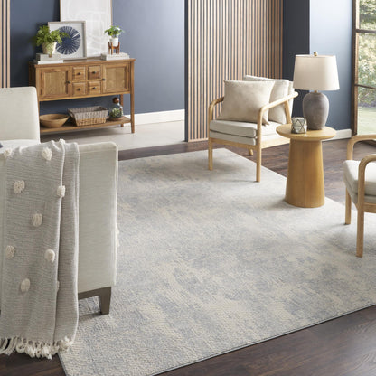 Exhale Rug for Living Room, Bedroom, Dining Room Modern Abstract Marble Distressed Look Soft Cosy Rug
