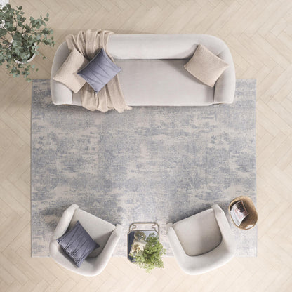 Exhale Rug for Living Room, Bedroom, Dining Room Modern Abstract Marble Distressed Look Soft Cosy Rug