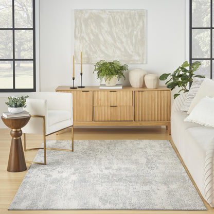 Exhale Rug for Living Room, Bedroom, Dining Room Modern Abstract Marble Distressed Look Soft Cosy Rug