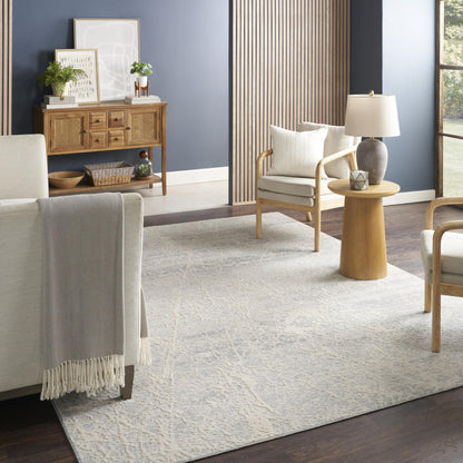 Exhale Rug for Living Room, Bedroom, Dining Room Modern Abstract Marble Distressed Look Soft Cosy Rug