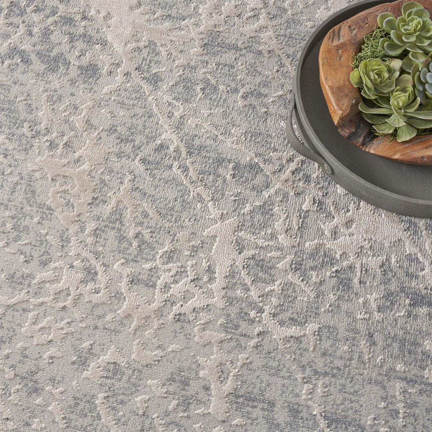 Exhale Rug for Living Room, Bedroom, Dining Room Modern Abstract Marble Distressed Look Soft Cosy Rug