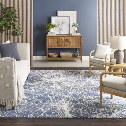Exhale Rug for Living Room, Bedroom, Dining Room Modern Abstract Marble Distressed Look Soft Cosy Rug