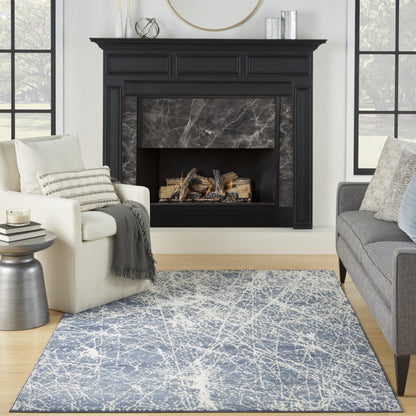 Exhale Rug for Living Room, Bedroom, Dining Room Modern Abstract Marble Distressed Look Soft Cosy Rug