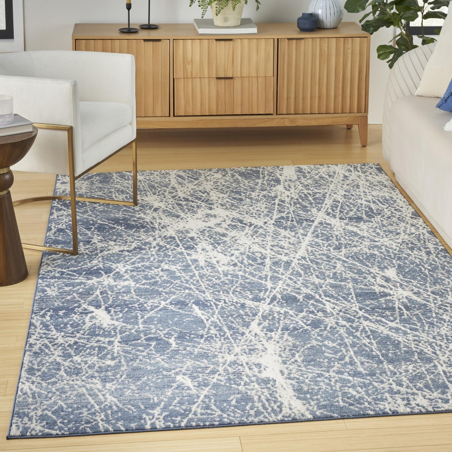 Exhale Rug for Living Room, Bedroom, Dining Room Modern Abstract Marble Distressed Look Soft Cosy Rug