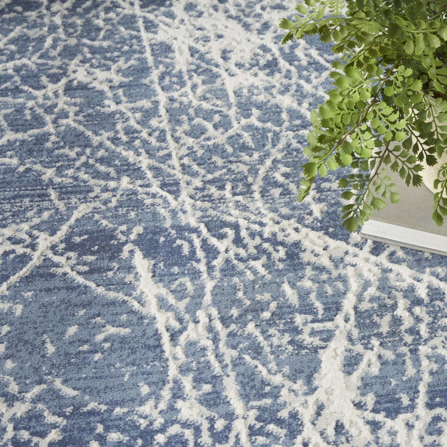 Exhale Rug for Living Room, Bedroom, Dining Room Modern Abstract Marble Distressed Look Soft Cosy Rug