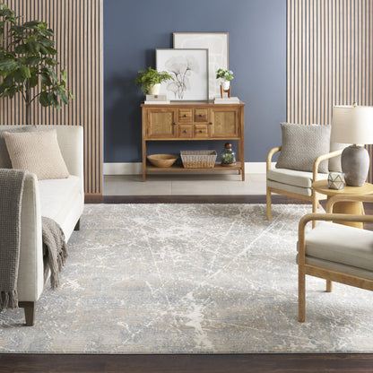 Exhale Rug for Living Room, Bedroom, Dining Room Modern Abstract Marble Distressed Look Soft Cosy Rug