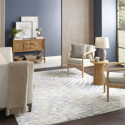 Exhale Rug for Living Room, Bedroom, Dining Room Modern Abstract Marble Distressed Look Soft Cosy Rug