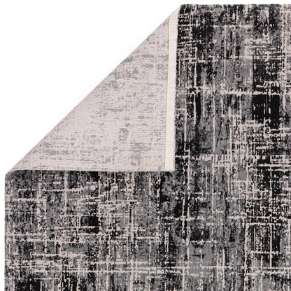Kuza Abstract Modern Black Rug in Medium or Large Sizes