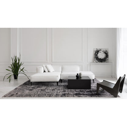 Kuza Abstract Modern Black Rug in Medium or Large Sizes