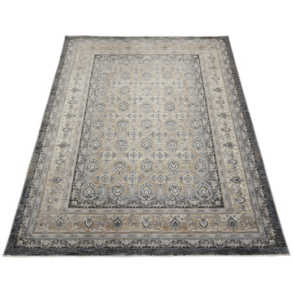 Traditioneller klassischer Teppich von Legacy für Wohnzimmer, Schlafzimmer, Lounge, orientalischer, weicher, samtiger Teppich mit Millionenpunktstruktur und Bordüre