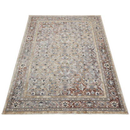 Traditioneller klassischer Teppich von Legacy für Wohnzimmer, Schlafzimmer, Lounge, orientalischer, weicher, samtiger Teppich mit Millionenpunktstruktur und Bordüre