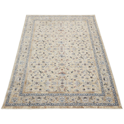 Traditioneller klassischer Teppich von Legacy für Wohnzimmer, Schlafzimmer, Lounge, orientalischer, weicher, samtiger Teppich mit Millionenpunktstruktur und Bordüre