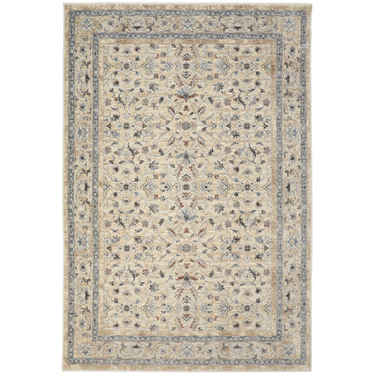 Traditioneller klassischer Teppich von Legacy für Wohnzimmer, Schlafzimmer, Lounge, orientalischer, weicher, samtiger Teppich mit Millionenpunktstruktur und Bordüre