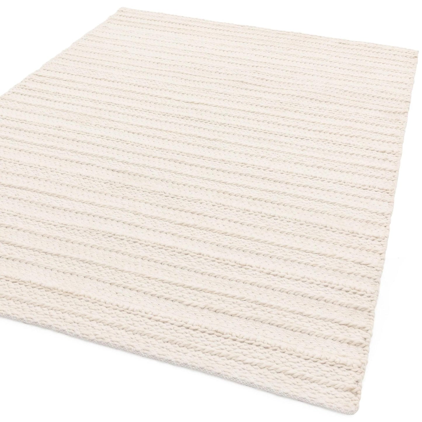 Grayson Luxury Cream Textured Hand Woven Indoor & Outdoor Eco-Friendly Rug
