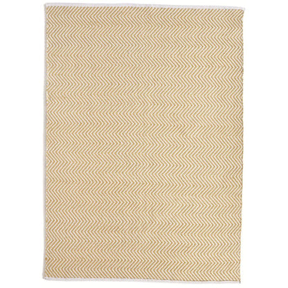 Hug Rug Recycled Washable Rug – Gold – Indoor Outdoor Reversible Herringbone Rug