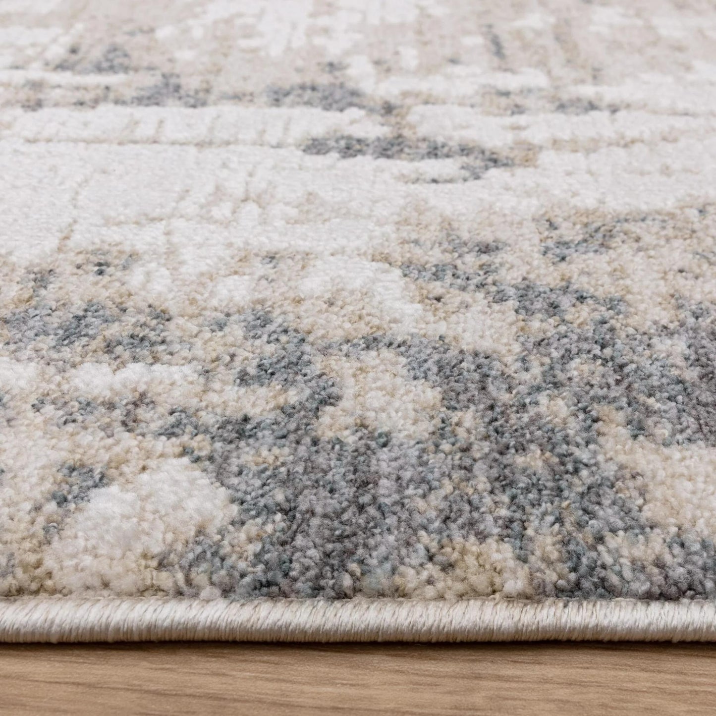 Anders AN01 Grey Shimmer – Modern Boho Elegance and Silky Abstract Sophistication