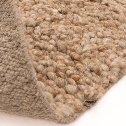 Adler Hand Woven Boucle Wool Honey Beige Rug – Natural & Sustainable Luxury