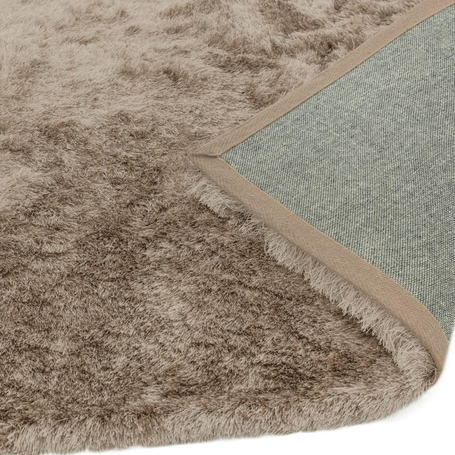 Whisper Shaggy Rug Silky Shiny Soft High Pile Plush Rug in Mocha – Luxurious Softness & Warm Neutral Elegance