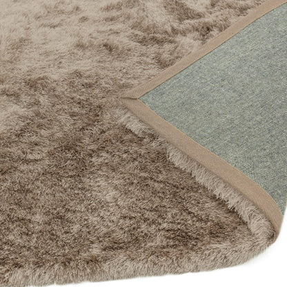 Whisper Shaggy Rug Silky Shiny Soft High Pile Plush Rug in Mocha – Luxurious Softness & Warm Neutral Elegance