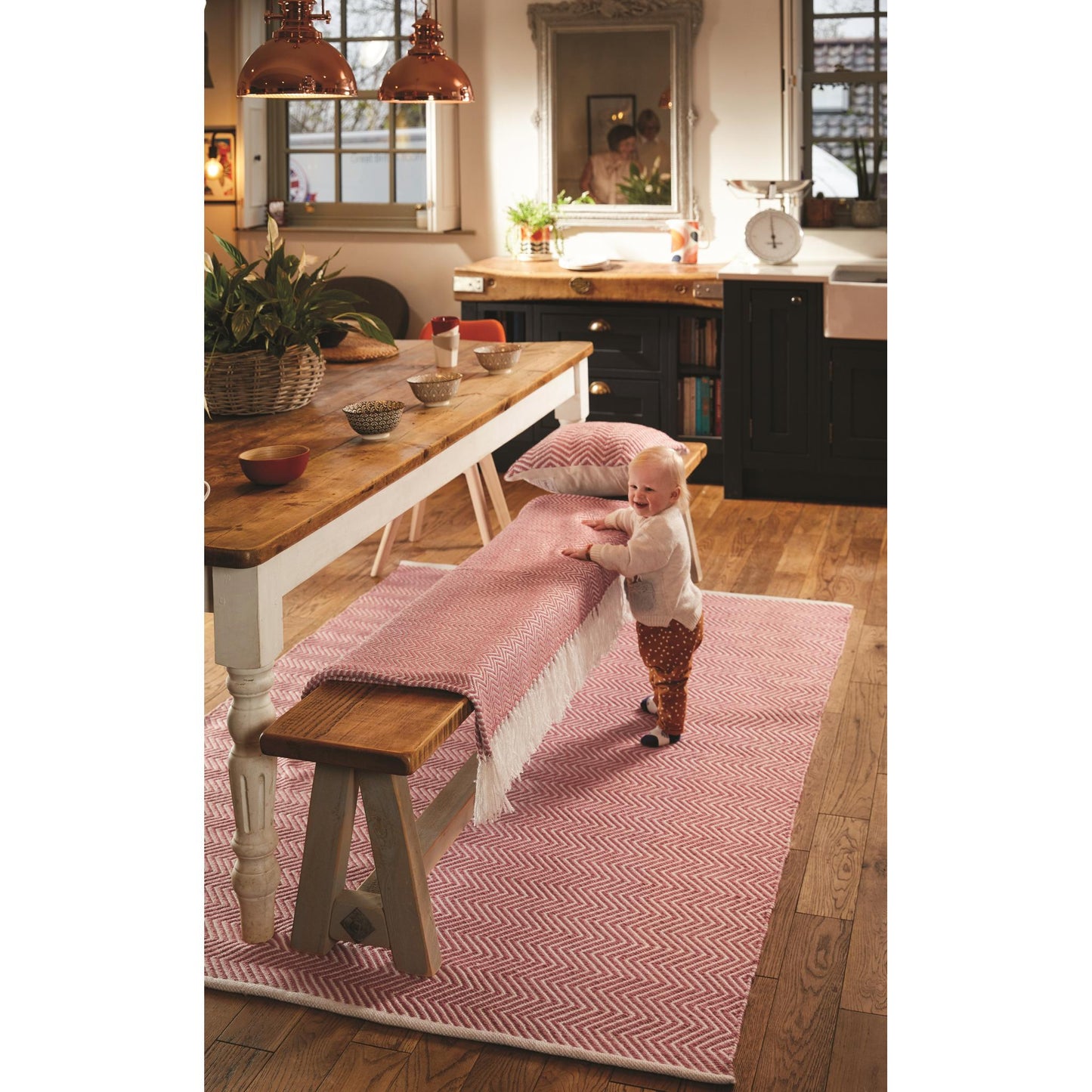 Hug Rug Woven Herringbone Throw Blanket Bed Sofa Chair Cover in 130 x180 cm