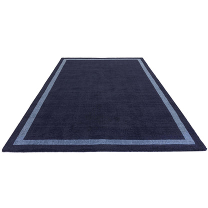 Albi Navy Blue – Bold Minimalist Elegance and Natural Wool Luxury