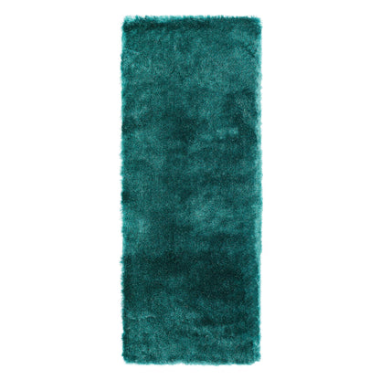Whisper Shaggy Rug Silky Soft Luxury High Pile Plush Rug in Dark Teal – Opulent Comfort & Modern Elegance
