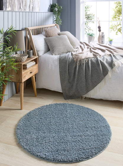 My Washable Shaggy Non-Slip Rug in Denim Blue