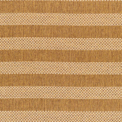 Pismo Beach PMB2302 Modern Striped Brown Indoor & Outdoor Flatweave Rug