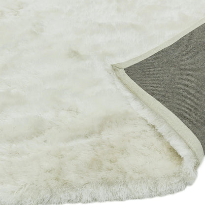 Whisper Shaggy Rug Silky Shiny Soft High Pile Plush Rug in Ivory – Luxurious Softness & Elegant Shine