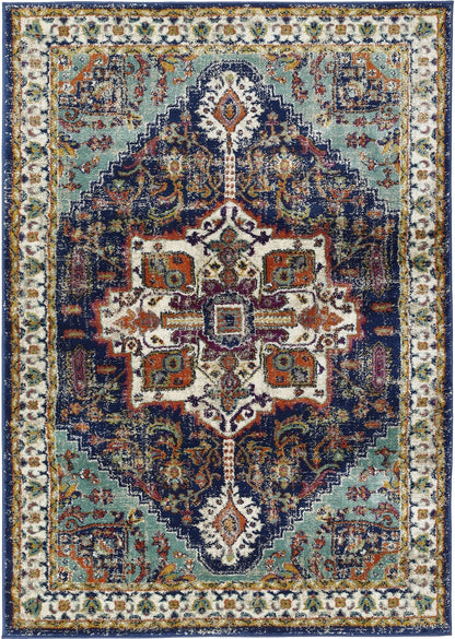 Origins Granada Traditional Bordered Rug & Hallway Runner in Emerald