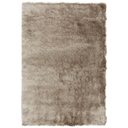 Whisper Shaggy Rug Silky Shiny Soft High Pile Plush Rug in Mocha – Luxurious Softness & Warm Neutral Elegance