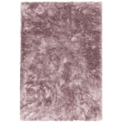 Whisper Shaggy Rug Silky Shiny Soft High Pile Plush Rug in Pink – Luxurious Softness & Modern Glamour
