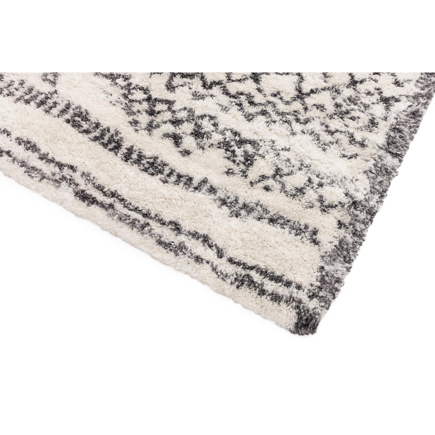 Alto AL04 Cream Grey – Bold Moroccan Intrigue and Soft Shaggy Comfort