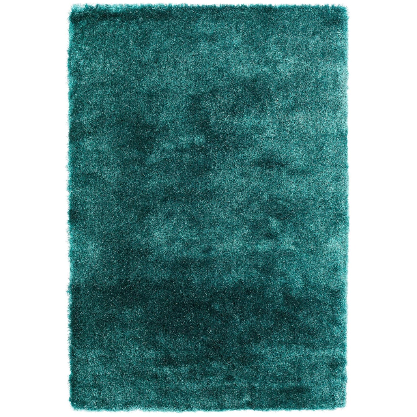 Whisper Shaggy Rug Silky Soft Luxury High Pile Plush Rug in Dark Teal – Opulent Comfort & Modern Elegance