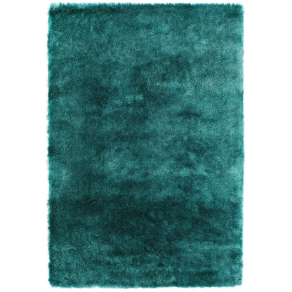 Whisper Shaggy Rug Silky Soft Luxury High Pile Plush Rug in Dark Teal – Opulent Comfort & Modern Elegance