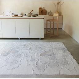 Seville 02 Setas Kurzflor Teppich Modern Abstrakt Soft Touch Seidiger Teppich in Beige Natur