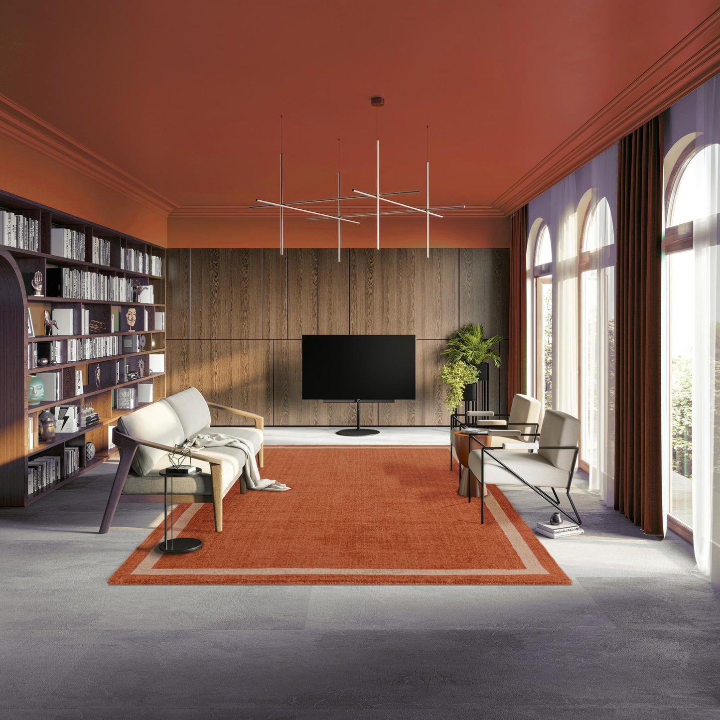 Albi Orange – Bold Minimalist Elegance and Natural Wool Luxury