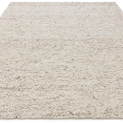 Adler Hand Woven Boucle Wool Ivory Rug – Natural & Sustainable Luxury