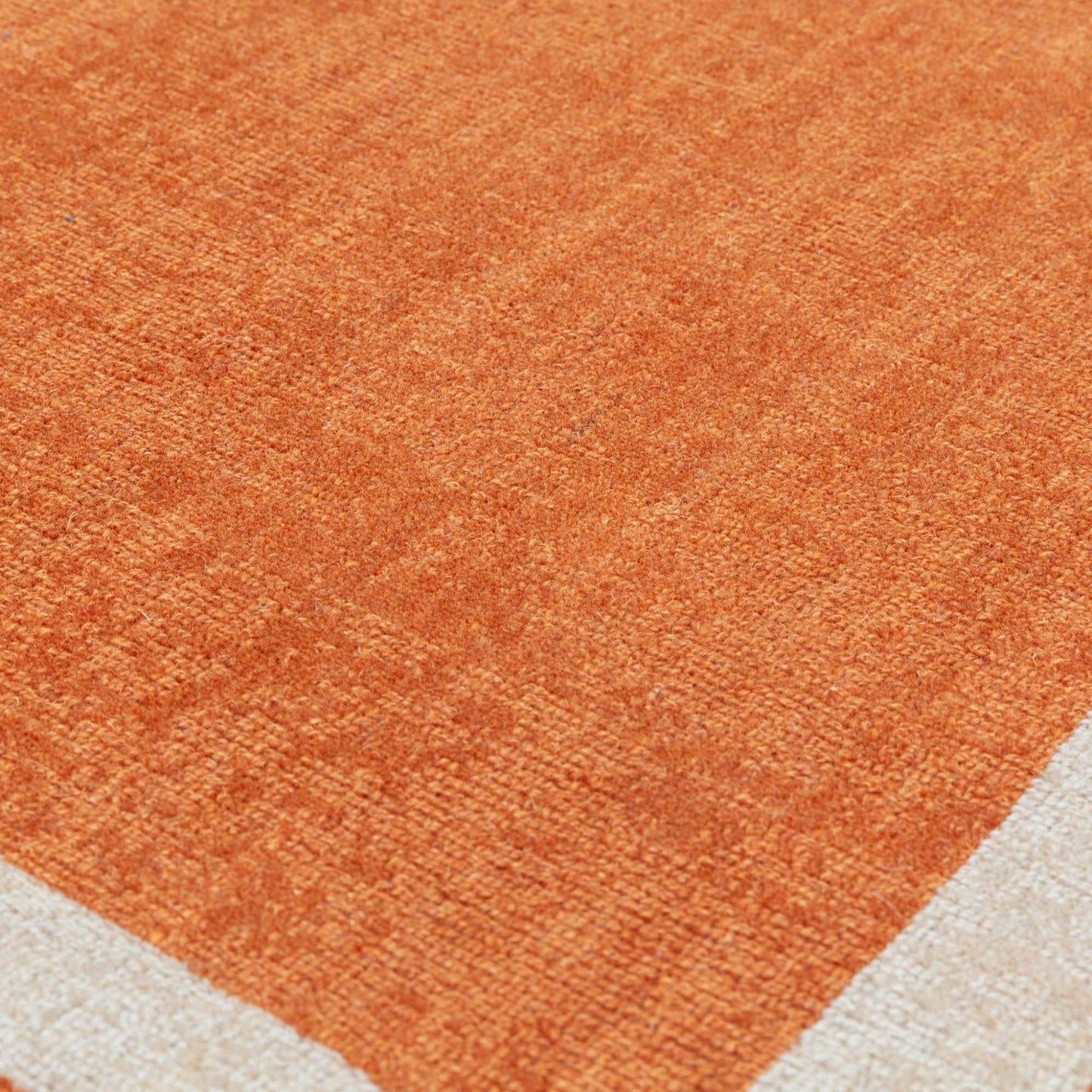 Albi Orange Runner – Bold Vibrant Elegance and Natural Wool Luxury