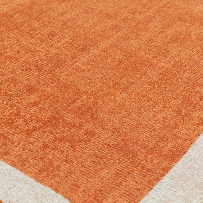 Albi Orange Runner – Bold Vibrant Elegance and Natural Wool Luxury